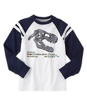 NWT Gymboree T-Rex Tyrannosaurus Rex Dinosaur Dino Long Sleeves Tees Shirt 8 10