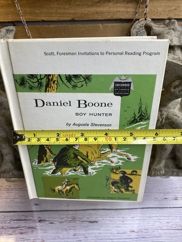 Daniel Boone Boy Hunter Augusta Stevenson Vtg Hardcover 1961 Scott Foresman - Picture 12 of 13