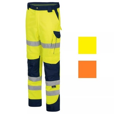 VIZWELL Warnschutzhose VWTC113 Warnhose Warnschutz Hose Arbeitshose Bundhose