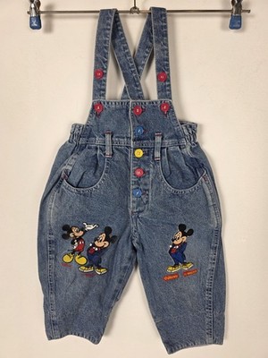 Vintage Mickey Mouse vintage embroidered overalls