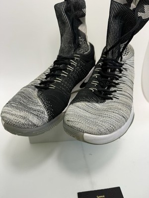 Size 14 - Nike Hyperdunk 2016 Flyknit Black White for sale online