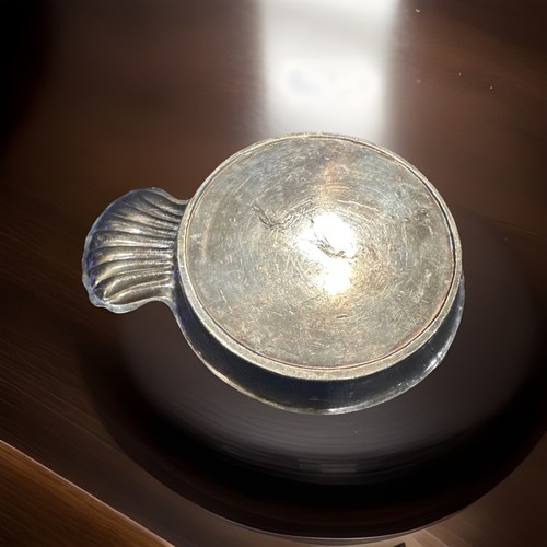 Vtg/Atq Authentic French Silver Plate Wine Taster Sommelier Cup Tastevin Lovely - Picture 2 of 4