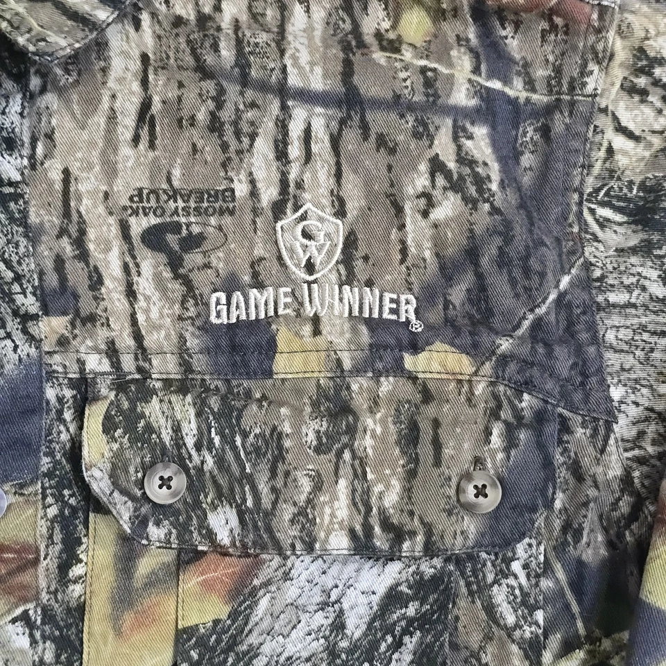 Game Winner Youth Boys Sz Medium Camouflage Hunting Button Up Long Sleeve Shirt - Image 4 of 4