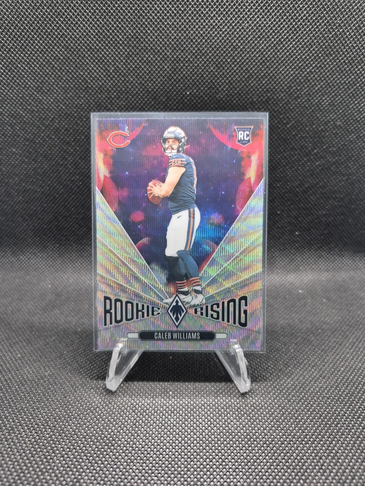2024 Panini Phoenix Caleb Williams Silver Wave Rookie Rising Insert RC Bears!