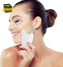 Stainless Steel Gua Sha Facial Tool - Facial Gua Sha Tool, Facial Contouring Too