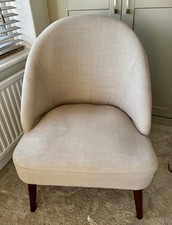 Upholstered Chair With Wooden Legs