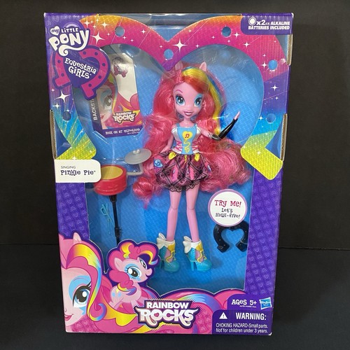 NEW Hasbro My Little Pony Equestria Girl Rainbow Rocks Singing Pinkie Pie Doll