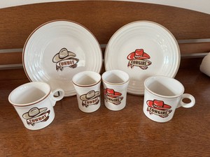 Fiesta Ware Cowgirl Cowboy 6 Piece Set