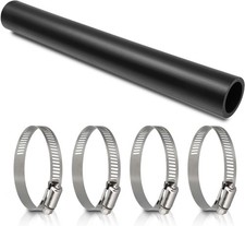 Gasoline Fuel Filler Neck Hose with 4 Hose Clamps,1 1/2 inches Inside Diameter F