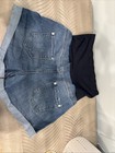 Time And Tru Maternity Jean Shorts Womens Size Small (4-6) Short Roll Cuff — photo 5