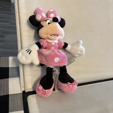 Minnie Mouse Plush Pink Dress Disney Official Brand 15 in plush toy 9  New