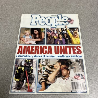 People Weekly America Unites October 1st 2001 Recap of 9/11 Magazine No Label