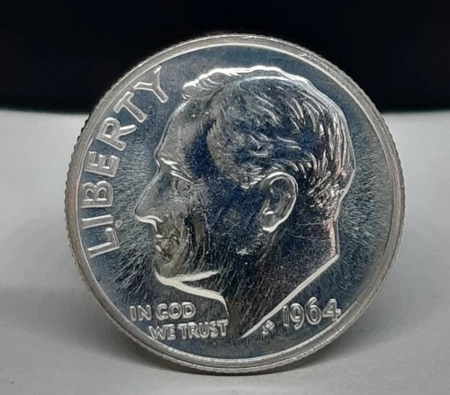 1964 Roosevelt Silver Proof Dime -#A62