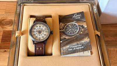 Laco Wien Erbstück 42mm Automatic Antique Finish Full Set   Excellent Preowned