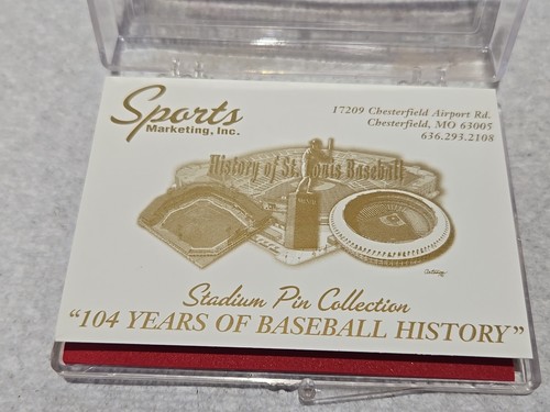 St Louis Cardinals 3 Pin Set 2006 Busch Stadium Final Season Sportsman Park 1966 - Picture 6 of 7