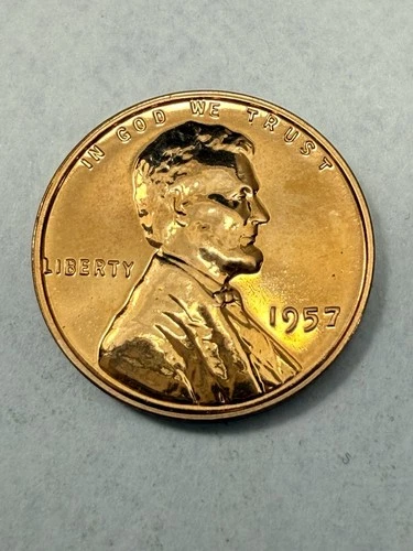 * 1957 GEM PROOF LINCOLN CENT  (UPGRADE THAT SPOT IN YOUR SET)  PRICED TO SELL *
