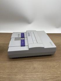 Super Nintendo SNES System Console With 2 Controllers, AC & A/V Cords, 12 Games