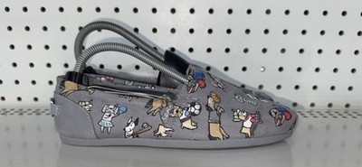 Skechers Bobs For Dogs Go Fetch Womens Slip On Flats Shoes Loafers Size 6.5 Gray