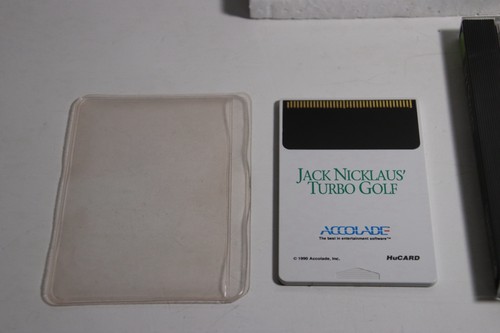 Jack Nicklaus Turbo Golf TurboGrafx 16 Tested Cib Complete Box Foam Case Manual - Picture 4 of 22