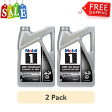 Mobil 1 Advanced Full Synthetic Motor Oil 5W-20, 5 Quart - High Performance, 2pk 26.00 per gallon