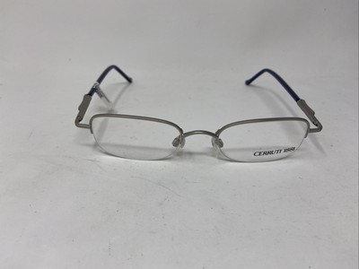 CERRUTTI 1881 EYEWEAR C 1240 47-19-135 BROWN BLUE SILVER FLEX HINGE 8749