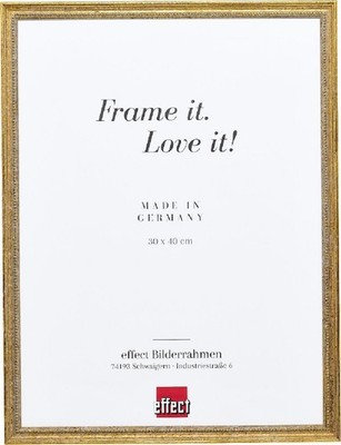 Effect Bilderrahmen Holz Profil 66 antikgold 13x18 cm Museumsglas