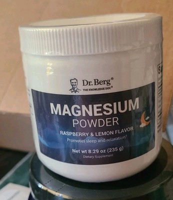 Dr. Berg Magnesium Glycinate Powder for Sleep, Relaxation & Stress Relief 8.47oz