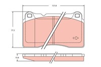 TRW BremsbeläGe Bremsbelagsatz FüR Renault Megane III Coupe DZ0/1_