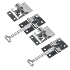 2 Pcs 4 Inch T-Style Door Catch Latch RV Trailer Entry Door Camper Door Trailer
