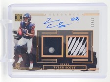 TYLER SCOTT 2023 IMPECCABLE HELMET GLOVE ROOKIE ELEGANCE RPA PATCH /25 Q6902