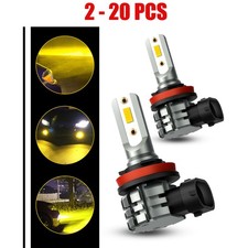Amber Yellow H11 4000LM 2-20x LED H16 Light Fog Bulbs for Ford Fusion 2006-2020