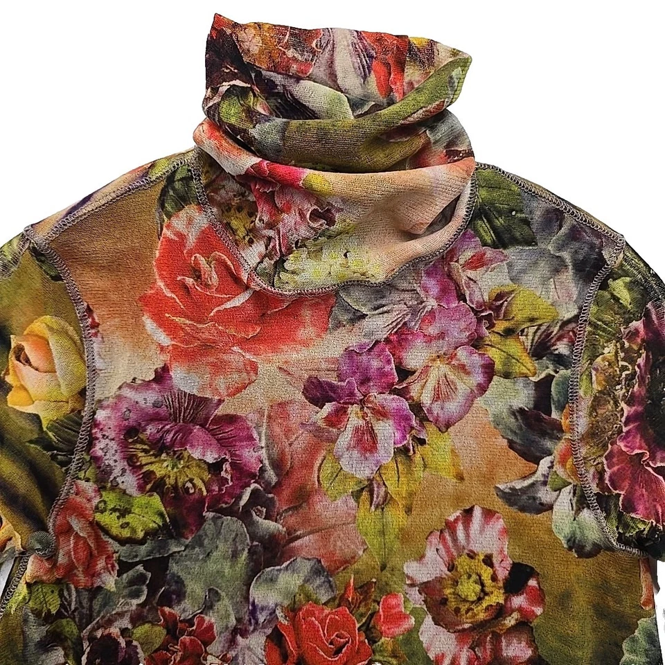 Vestido Jean Paul Gaultier Soleil para mujer mediano vintage floral caprichoso romántico Foto 2 de 4