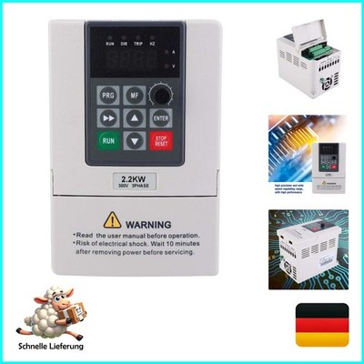 Vikye Frequenzumrichter 380V 2,2kW VFD Motorsteuerung 3-Phasig CNC Anwendung
