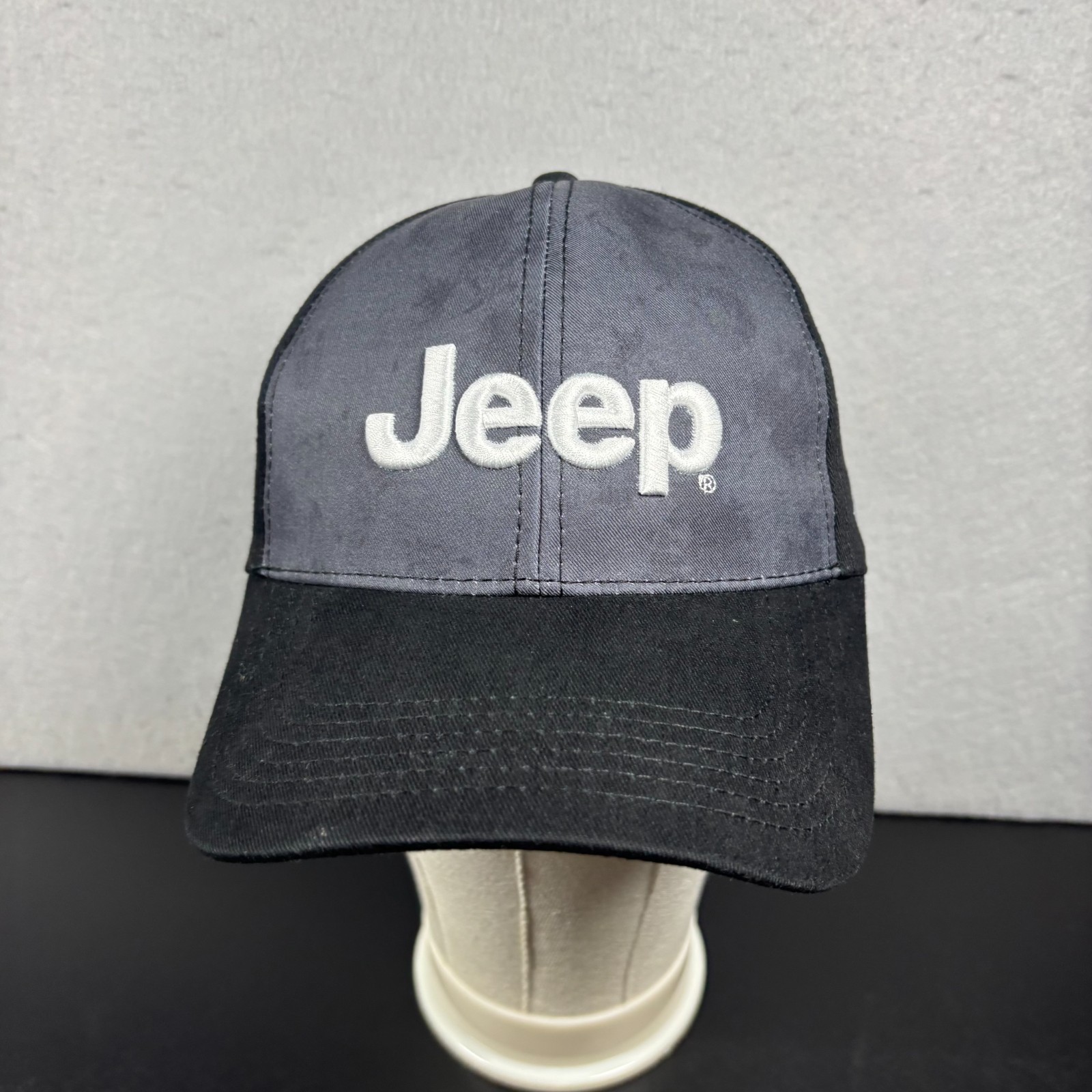 Jeep Baseball Cap Hat Black Gray Willys Embroidered Side Logo Unisex Adult Size