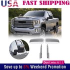 Top+Side Clip-On Mirror Covers Chrome FOR 20-23 Chevy Silverado GMC Sierra HD 3J