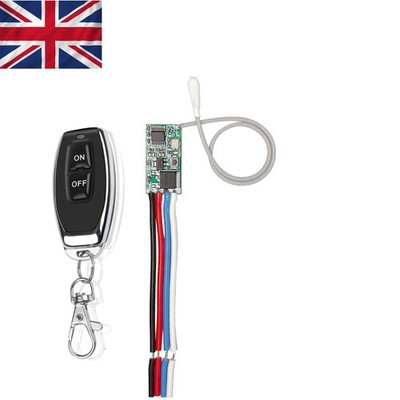 Funk Lichtschalter Set - Fernbedienung 433MHz RF - 50m Reichweite mit 2 Tasten