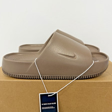 Nike Calm Slide DX4816-203 Sandals Mink Brown Textured Slip On TF8643 Women Sz 8
