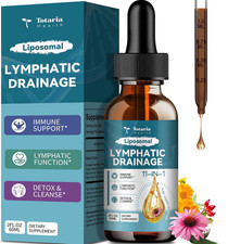 Liposomal Lymphatic Drainage Drops - 11 In 1 Organic Lymphatic Drainage Suppleme