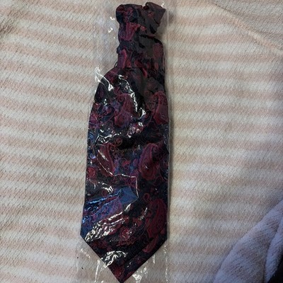 Hisdern Black And Pink Paisley Tie, NWT