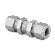 SS-810-61 Swagelok Stainless Steel Bulkhead Union Fitting, 1/2" Tube OD