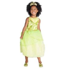 NWT Disney Store Tiana Costume Dress The Princess the Frog SZ 3