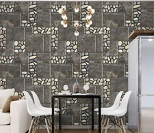 3D Stone Graphic G6296 Wallpaper Wall Murals Removable Self-adhesive Honey