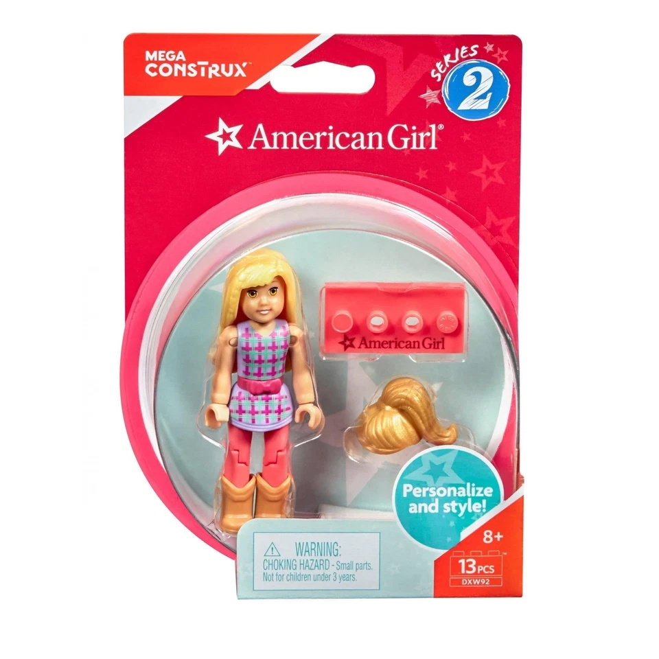 Mega Construx American Girl Spring Plaid Cowgirl Series 2 Mini Figure DXW92 - Image 3 of 4