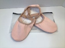 Stella Ballet Shoes Size 8m Pink Canvas Upper Leather Sole New