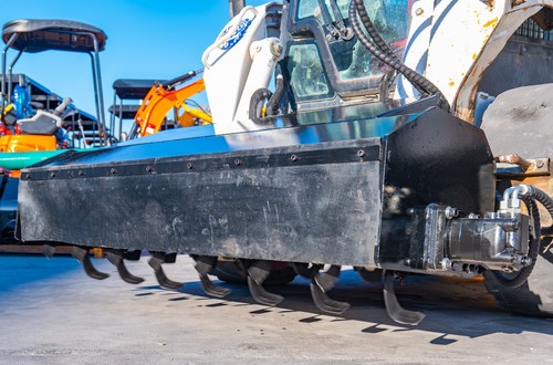 70" Rotary Tiller Cultivator Soil Conditioner Hydraulic Skid Steer Attachment - Picture 9 of 22