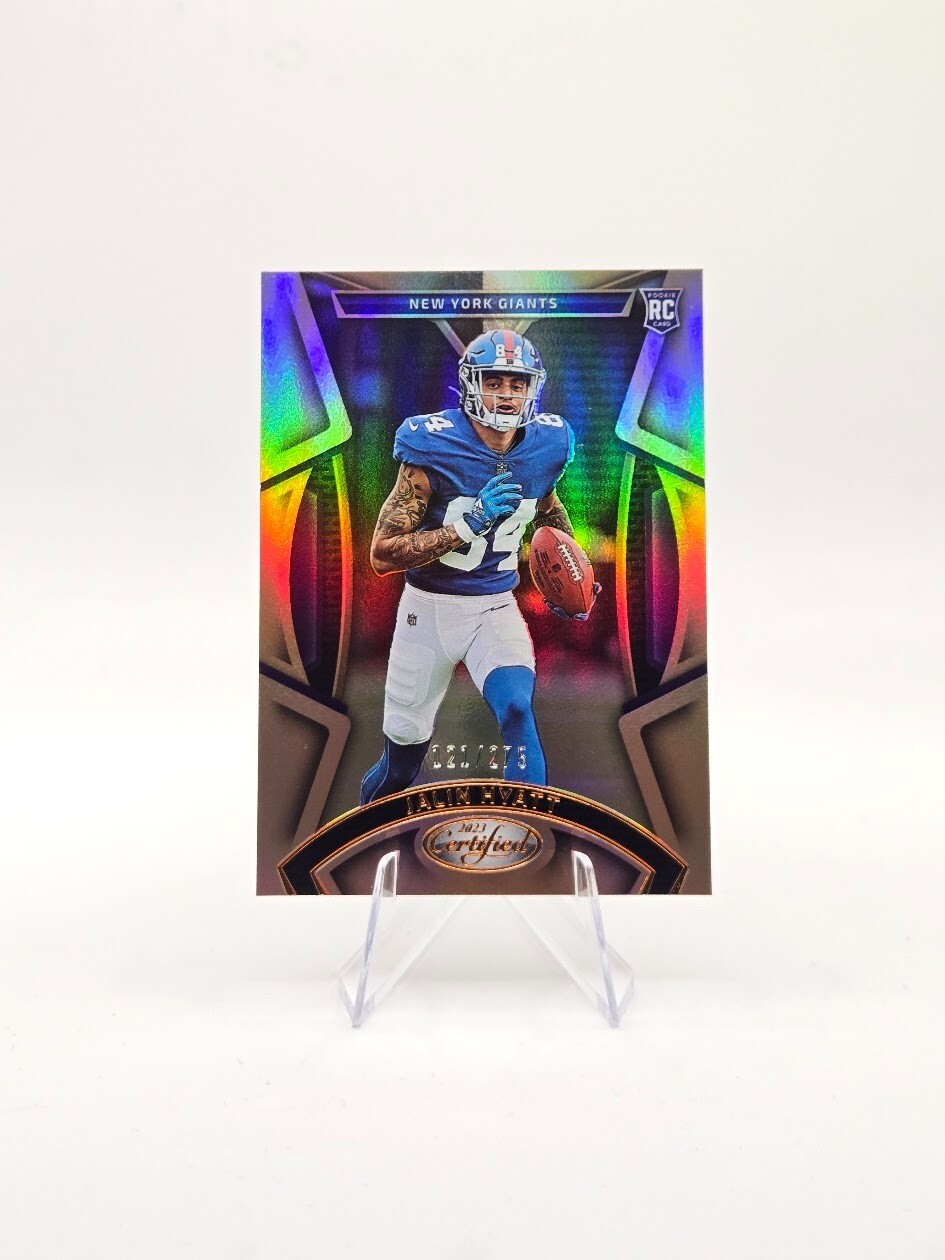 Jalin Hyatt 2023 Panini Certified RC Bronze Mirror SP /275 #126 Giants