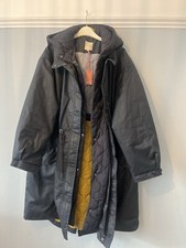 White Stuff Padded Parka- Navy. Size 22. Coated Fabric. New With Tags Rrp £165.