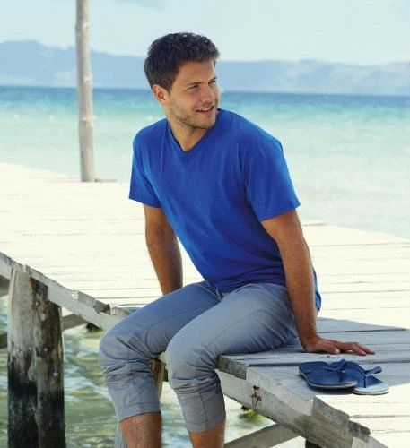 Fruit of the loom T-Shirt V-Neck V-Ausschnitt Valueweight Herren S - 3XL 4XL 5XL - Bild 1 von 1
