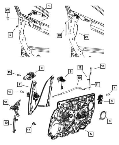 Manija exterior de puerta derecha para Dodge Avenger 2012-2014 (P/N 1KR96KCLAD)