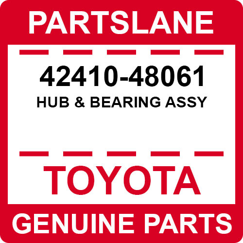 42410-48061 Toyota OEM Genuine HUB & BEARING ASSY | eBay